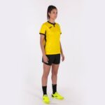 Joma 82P4R1682 أصفر أسود قميص قصير الأكمام toletum الثاني نحيف - Image 5