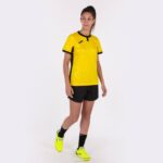 Joma 82P4R1682 أصفر أسود قميص قصير الأكمام toletum الثاني نحيف - Image 8