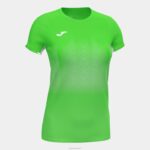 Joma 82P4R1683 الفلورسنت الأخضر الأبيض قميص قصير الأكمام النخبة السابع نحيف