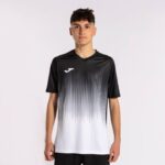 Joma 82P4R168 أبيض أسود قميص بأكمام قصيرة النمر الرابع رجال - Image 2