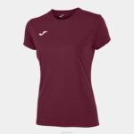 Joma 82P4R1693 بورجوندي قميص قصير الأكمام كومبي نحيف