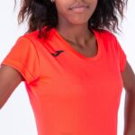 Joma 82P4R1700 نيون المرجان قميص قصير الأكمام سجل الثاني نحيف - Image 3