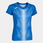 Joma 82P4R1726 أزرق ملكي أبيض قميص بأكمام قصيرة أوليمبيا نحيف