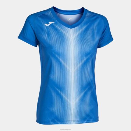 Joma 82P4R1726 أزرق ملكي أبيض قميص بأكمام قصيرة أوليمبيا نحيف
