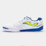 Joma 82P4R172 ابيض ازرق أحذية كرة الصالات المراوغة 23 داخلي - Image 2