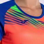 Joma 82P4R1761 نيون المرجان الأزرق الملكي قميص قصير الأكمام النخبة x نحيف - Image 6