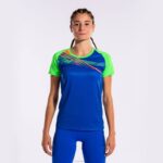 Joma 82P4R1763 الأزرق الملكي الأخضر الفلوريسنت قميص قصير الأكمام النخبة x نحيف - Image 3