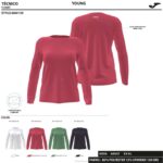 Joma 82P4R1764 لون القرنفل قميص بأكمام طويلة دافني نحيف - Image 3