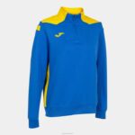 Joma 82P4R1783 الأزرق الملكي الأصفر بطولة قميص من النوع الثقيل vi نحيف