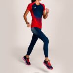 Joma 82P4R1785 أحمر أزرق كحلي قميص قصير الأكمام النخبة السادس نحيف - Image 4