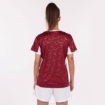 Joma 82P4R1807 بورجوندي أبيض قميص قصير الأكمام toletum الثاني نحيف - Image 3