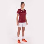 Joma 82P4R1807 بورجوندي أبيض قميص قصير الأكمام toletum الثاني نحيف - Image 4