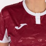 Joma 82P4R1807 بورجوندي أبيض قميص قصير الأكمام toletum الثاني نحيف - Image 5