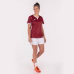 Joma 82P4R1807 بورجوندي أبيض قميص قصير الأكمام toletum الثاني نحيف - Image 8