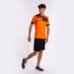 Joma 82P4R181 برتقالي أسود قميص بأكمام قصيرة مستعر أعظم صديق للبيئة رجال - Image 11