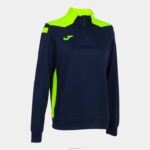 Joma 82P4R1824 الأزرق الداكن أصفر فلوري بطولة قميص من النوع الثقيل vi نحيف