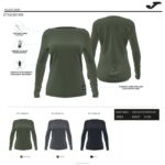 Joma 82P4R1848 الكاكي مستكشف قميص طويل الأكمام نحيف - Image 5