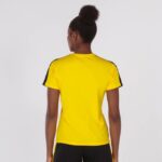 Joma 82P4R1863 أصفر أسود أكاديمية قميص بأكمام قصيرة iii نحيف - Image 2