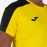 Joma 82P4R1863 أصفر أسود أكاديمية قميص بأكمام قصيرة iii نحيف - Image 3
