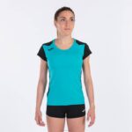 Joma 82P4R1864 الفيروز الأسود قميص قصير الأكمام سجل الثاني نحيف - Image 2
