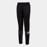 Joma 82P4R1872 أسود رمادي غامق ينجس السراويل الحرية نحيف