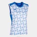 Joma 82P4R1892 أزرق ملكي أبيض بلا أكمام تي شيرت سوبرنوفا الثالث نحيف