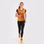 Joma 82P4R1893 برتقالة سوداء قميص قصير الأكمام النخبة الثامن نحيف - Image 12