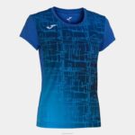 Joma 82P4R1894 الأزرق الملكي قميص قصير الأكمام النخبة الثامن نحيف