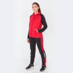 Joma 82P4R1896 أحمر أسود أكاديمية جاكيت مقنع رابعًا نحيف - Image 4