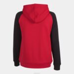 Joma 82P4R1896 أحمر أسود أكاديمية جاكيت مقنع رابعًا نحيف - Image 6