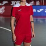 Joma 82P4R1898 احمر ابيض بطولة قميص قصير الأكمام سادسا نحيف - Image 2
