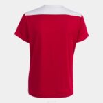 Joma 82P4R1898 احمر ابيض بطولة قميص قصير الأكمام سادسا نحيف - Image 4