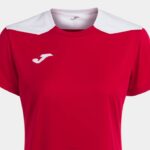 Joma 82P4R1898 احمر ابيض بطولة قميص قصير الأكمام سادسا نحيف - Image 6