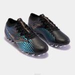 Joma 82P4R190 أسود أزرق حذاء كرة القدم دفع كوب 23 عشب صناعي - Image 2