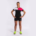 Joma 82P4R1915 أسود أبيض وردي قميص طاقم قصير الأكمام v نحيف - Image 6