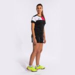 Joma 82P4R1915 أسود أبيض وردي قميص طاقم قصير الأكمام v نحيف - Image 8