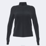Joma 82P4R1923 أسود سترة دافني نحيف