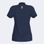 Joma 82P4R1945 الأزرق الداكن قميص بولو قصير الاكمام لاتحاد التنس والباديل الايطالى نحيف - Image 2