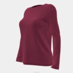 Joma 82P4R1952 بورجوندي قميص طويل الأكمام عضوي نحيف - Image 4