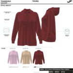 Joma 82P4R1970 بورجوندي دافني سترة مقنعين نحيف - Image 5