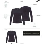 Joma 82P4R1991 أسود تنفس قميص طويل الأكمام نحيف - Image 4