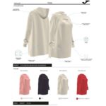 Joma 82P4R1992 أحمر التنفس سترة مقنعين نحيف - Image 8