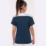 Joma 82P4R2002 الأزرق الداكن الأبيض بطولة قميص قصير الأكمام سادسا نحيف - Image 3