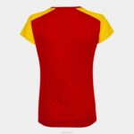 Joma 82P4R2007 احمر اصفر قميص قصير الأكمام سجل الثاني نحيف - Image 2