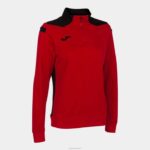 Joma 82P4R2009 أحمر أسود بطولة قميص من النوع الثقيل vi نحيف