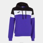 Joma 82P4R2019 أرجواني أسود أبيض طاقم سترة مقنعين رابعا نحيف