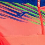 Joma 82P4R2020 نيون المرجان الأزرق الملكي قميص من النوع الثقيل النخبة x نحيف - Image 3