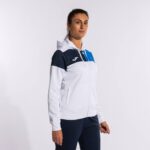 Joma 82P4R2022 الأبيض الأزرق الملكي الأزرق الداكن طاقم سترة مقنعين v نحيف - Image 7