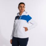 Joma 82P4R2022 الأبيض الأزرق الملكي الأزرق الداكن طاقم سترة مقنعين v نحيف - Image 8
