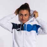 Joma 82P4R2022 الأبيض الأزرق الملكي الأزرق الداكن طاقم سترة مقنعين v نحيف - Image 10
